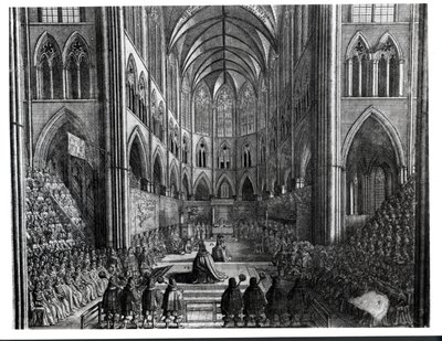 The Coronation of Charles II in Westminster Abbey, 23 April 1661 by English School